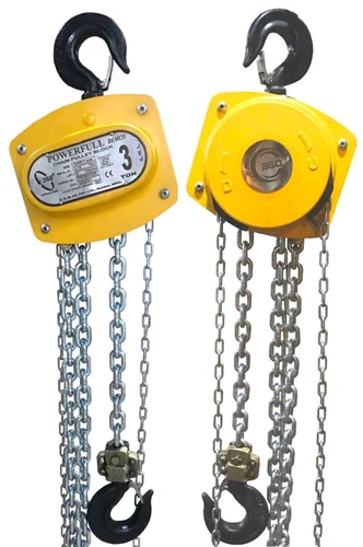 Chain Block – Manual Chain Hoist with Various Capacities for Lifting Loads in Workshops, Garages and Construction Sites, Robust Steel Housing